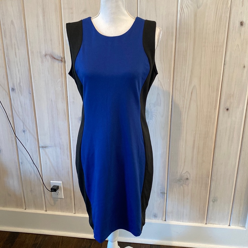 Eros apparel New York blue and black dress NWT